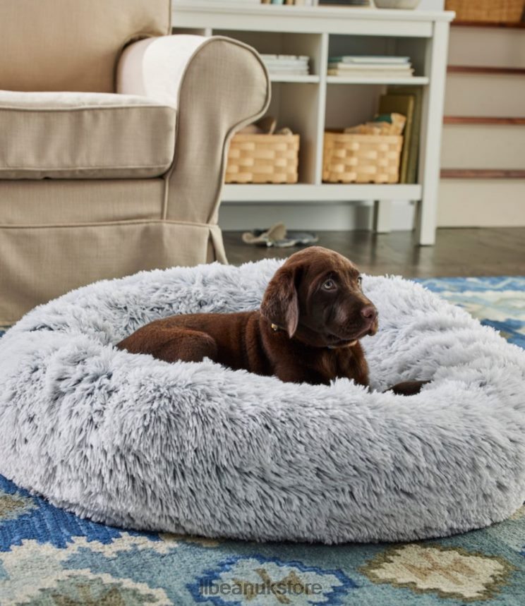 Home Goods L.L.Bean Plush Cuddler Dog Bed Khaki Unisex 0VRR661252