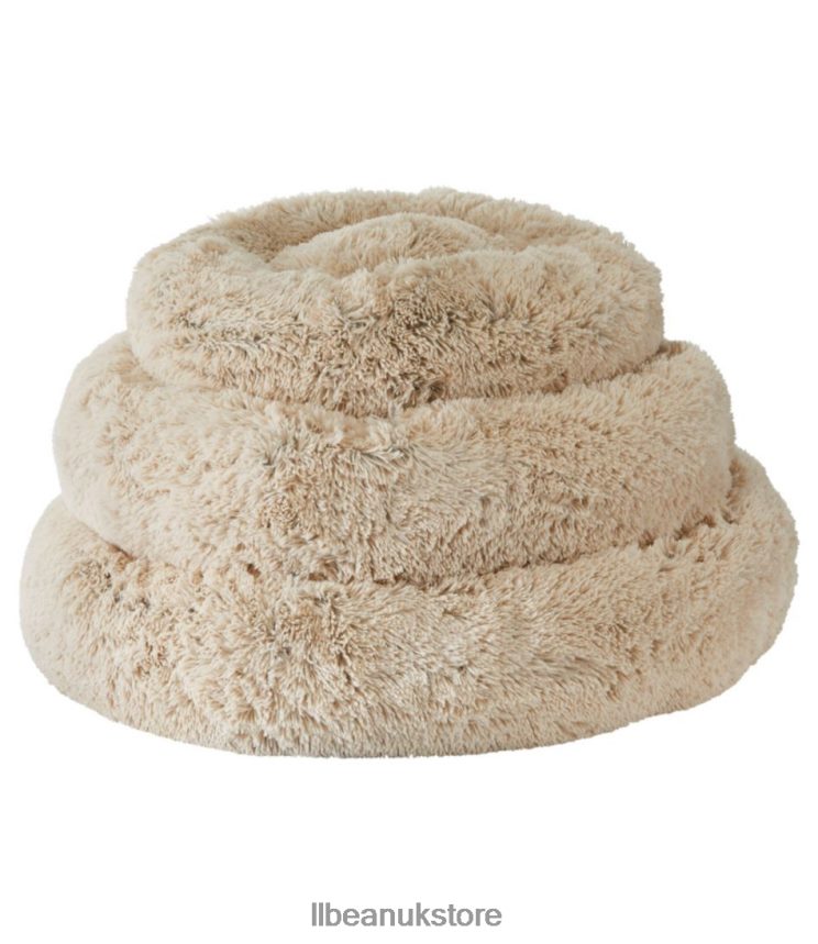 Home Goods L.L.Bean Plush Cuddler Dog Bed Khaki Unisex 0VRR661252