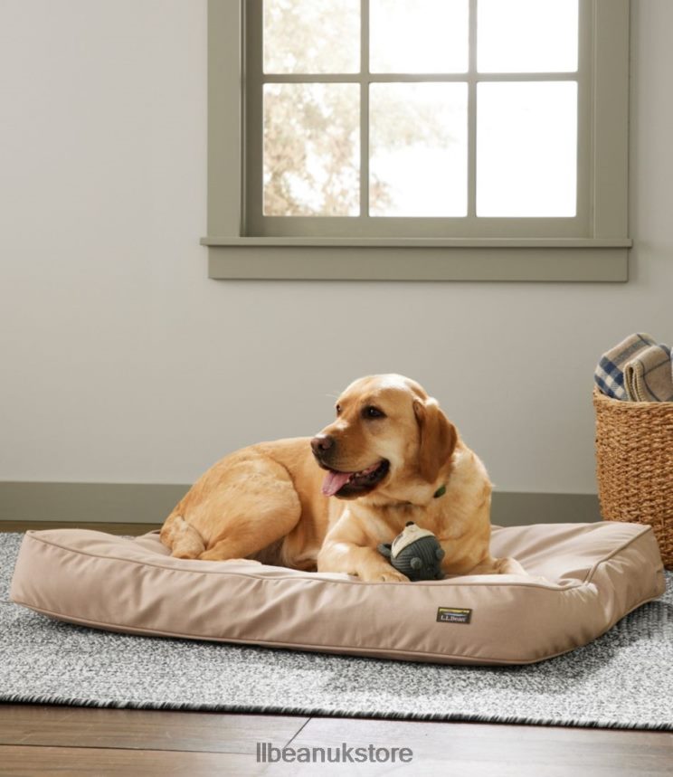 Home Goods L.L.Bean Premium Denim Therapeutic Dog Bed Rectangular Burlap Unisex 0VRR665383