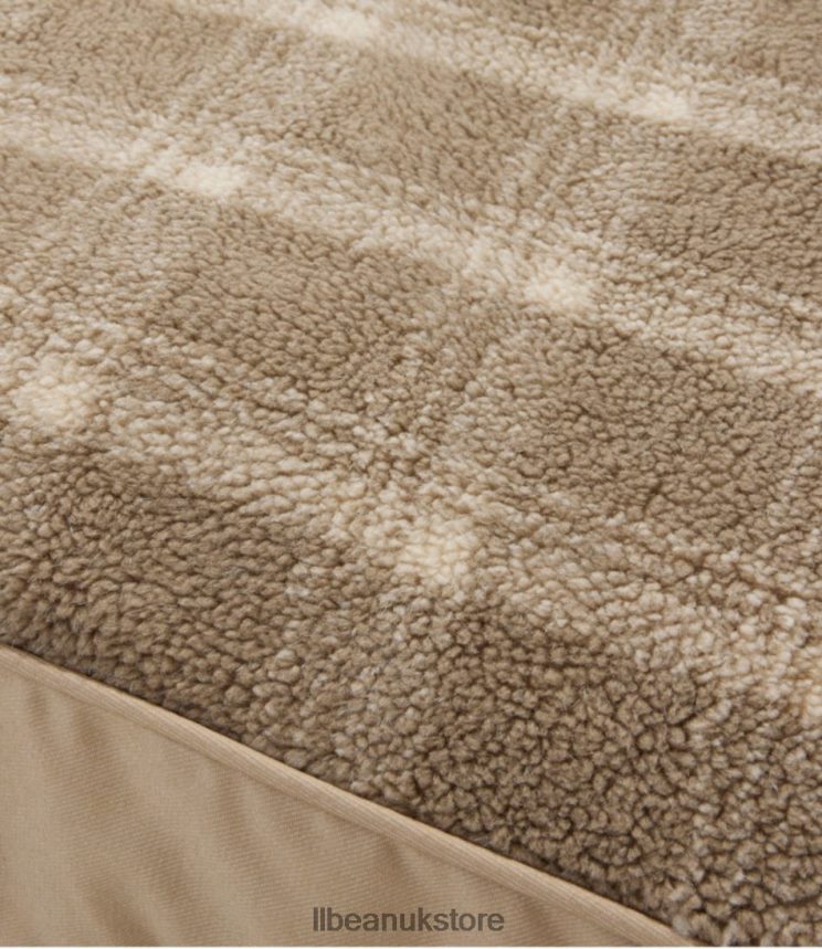 Home Goods L.L.Bean Premium Fleece Dog Bed Replacement Cover Rectangular Khaki Unisex 0VRR662078