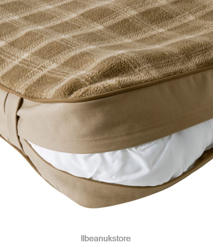 Home Goods L.L.Bean Premium Fleece Dog Bed Set Rectangular Burlap Unisex 0VRR661321