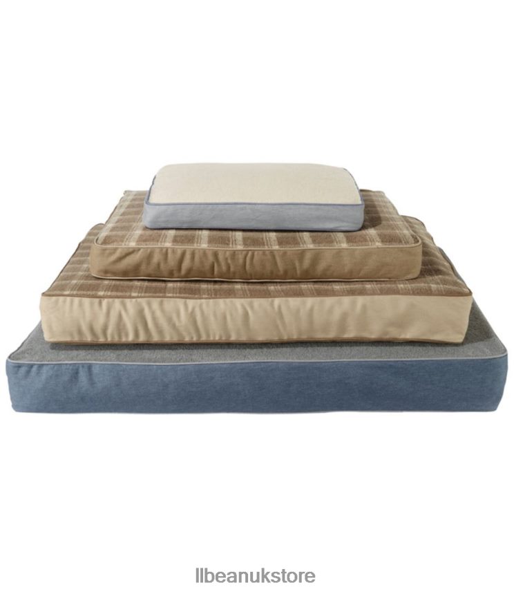 Home Goods L.L.Bean Premium Fleece Therapeutic Dog Bed Set Rectangular Burlap Unisex 0VRR661706