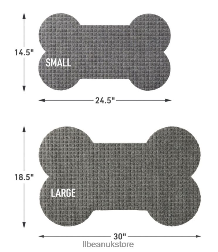 Home Goods L.L.Bean Everyspace Waterhog Dog Placemat Dog Bone Bluestone Unisex 0VRR665296
