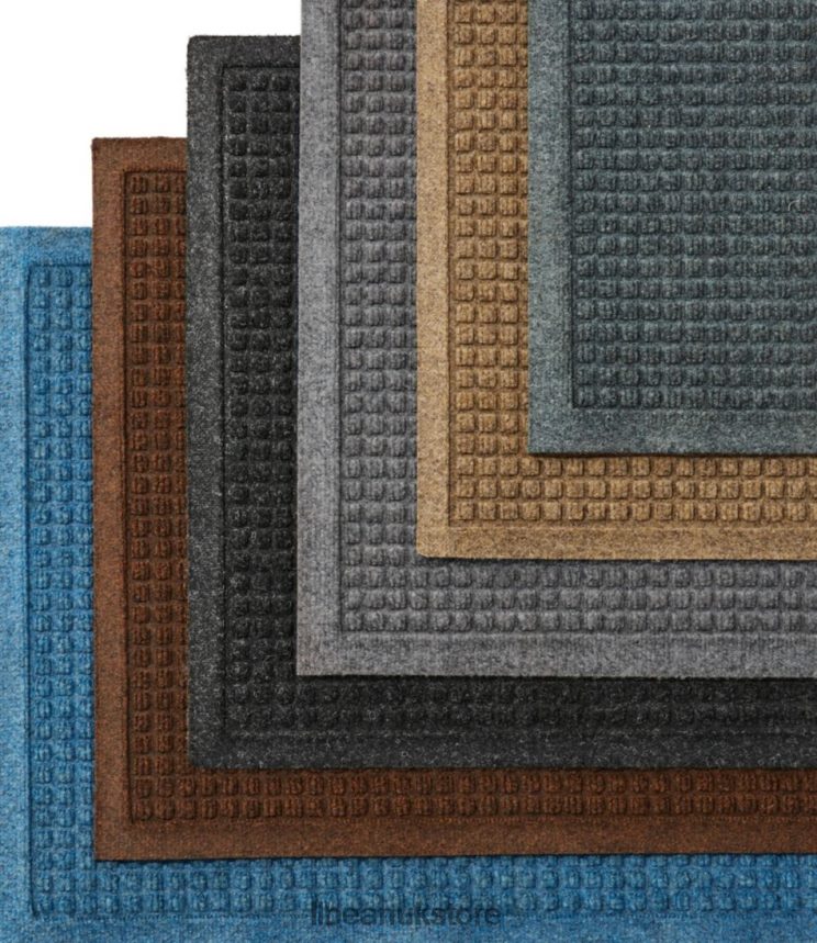 Home Goods L.L.Bean Recycled Waterhog Dog Mat Placemat Bluestone Unisex 0VRR665237