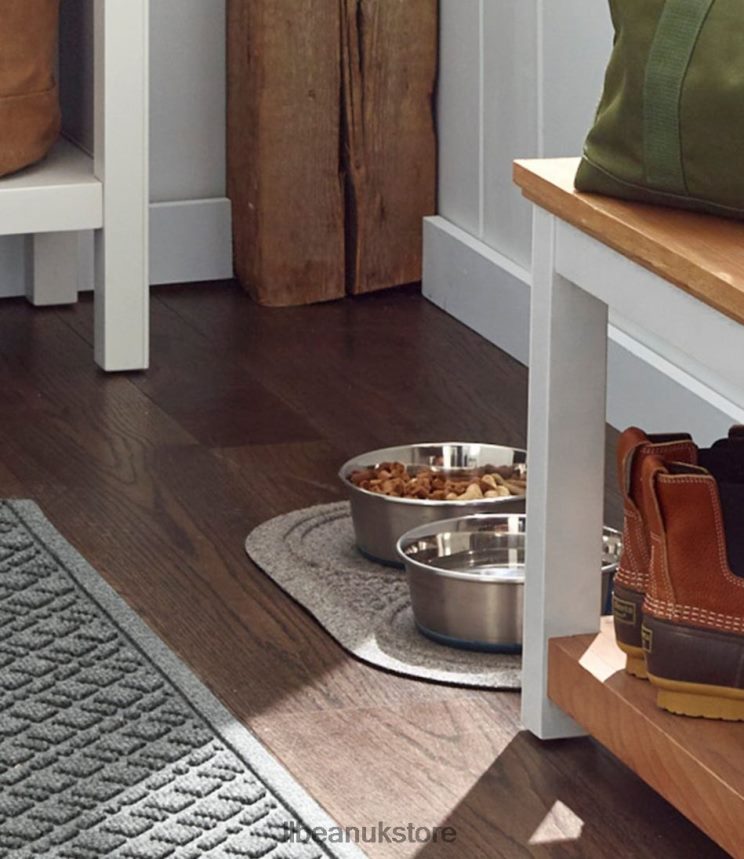 Home Goods L.L.Bean Recycled Waterhog Dog Mat Placemat Charcoal Unisex 0VRR663860