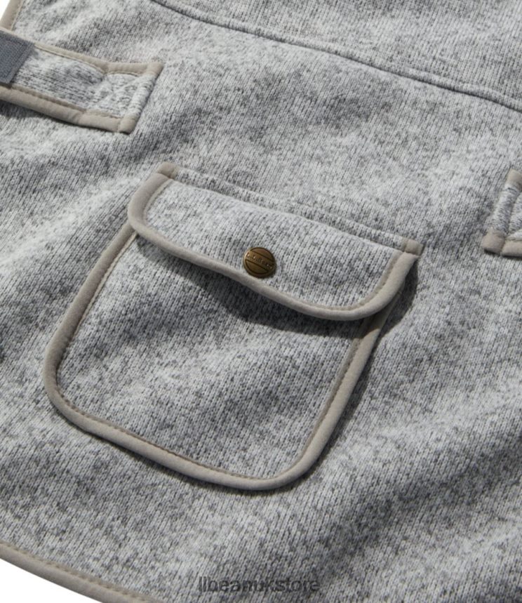 Home Goods L.L.Bean Sweater Fleece Jacket for Dogs Pewter Unisex 0VRR664092
