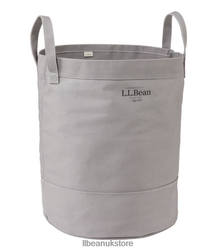 Home Decor L.L.Bean Canvas Laundry Storage Tote Frost Gray Unisex 0VRR664354