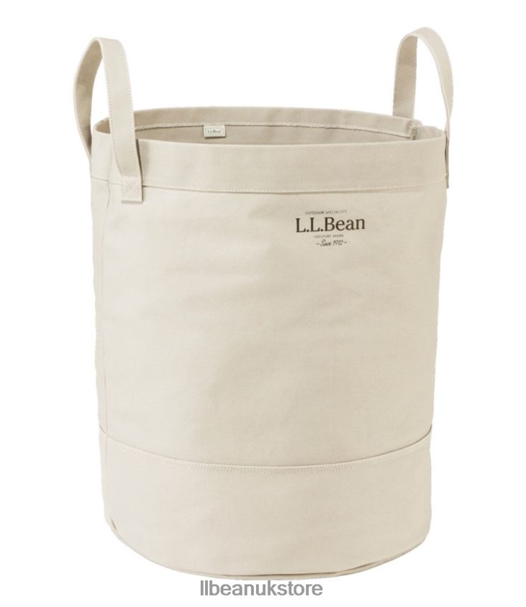 Home Decor L.L.Bean Canvas Laundry Storage Tote Natural Unisex 0VRR662502