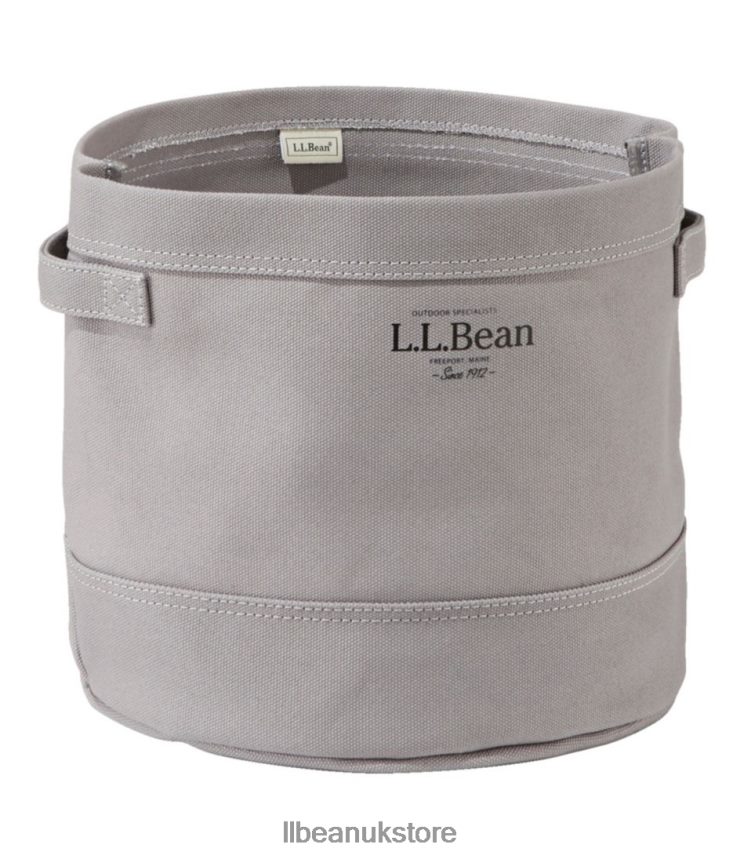 Home Decor L.L.Bean Canvas Storage Cubby Tote Frost Gray Unisex 0VRR664499