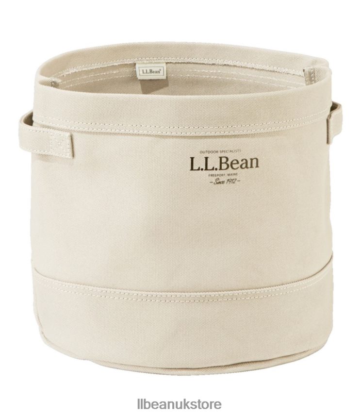 Home Decor L.L.Bean Canvas Storage Cubby Tote Natural Unisex 0VRR662726
