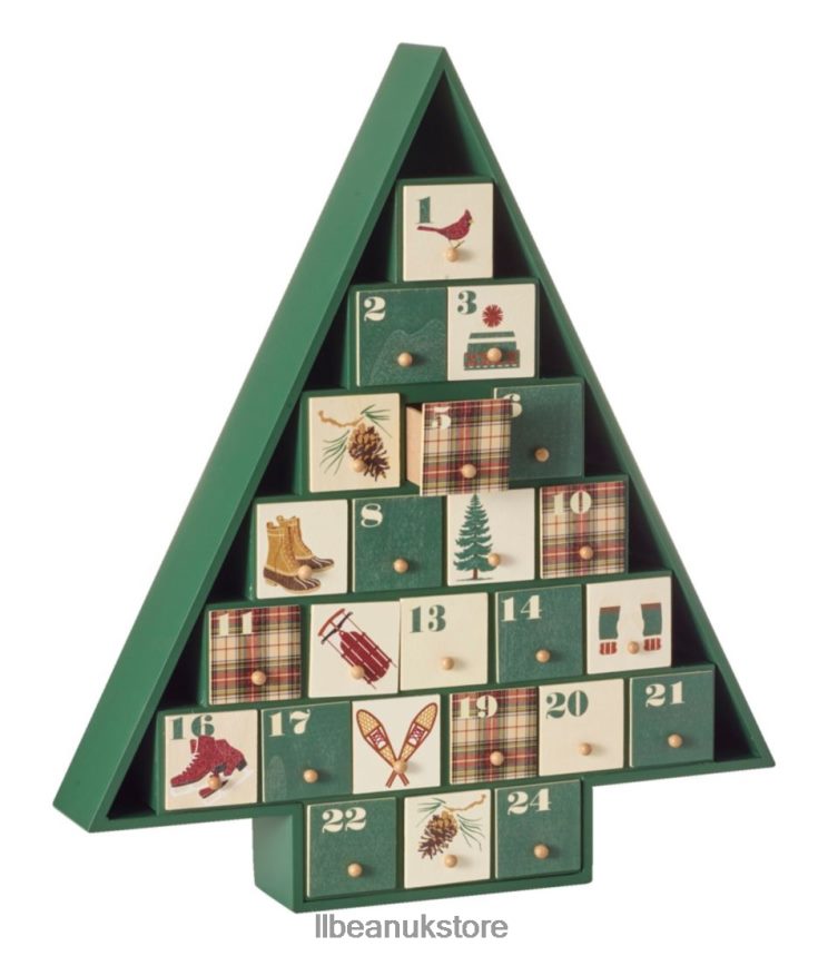 Home Decor L.L.Bean Woodland Advent Calendar Multi Unisex 0VRR662562