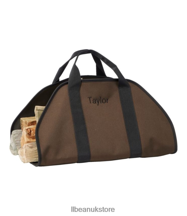 Home Decor L.L.Bean Dura-Tough Sling Log Carrier Bark Unisex 0VRR662727