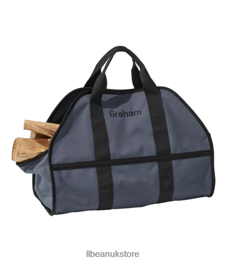 Home Decor L.L.Bean Dura-Tough Standing Log Carrier Gunmetal Gray Unisex 0VRR665608
