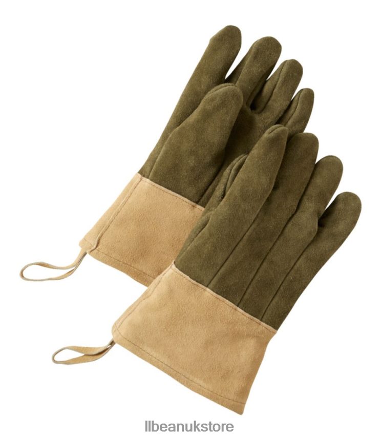 Home Decor L.L.Bean Fireplace Gloves Moss Green Unisex 0VRR664478