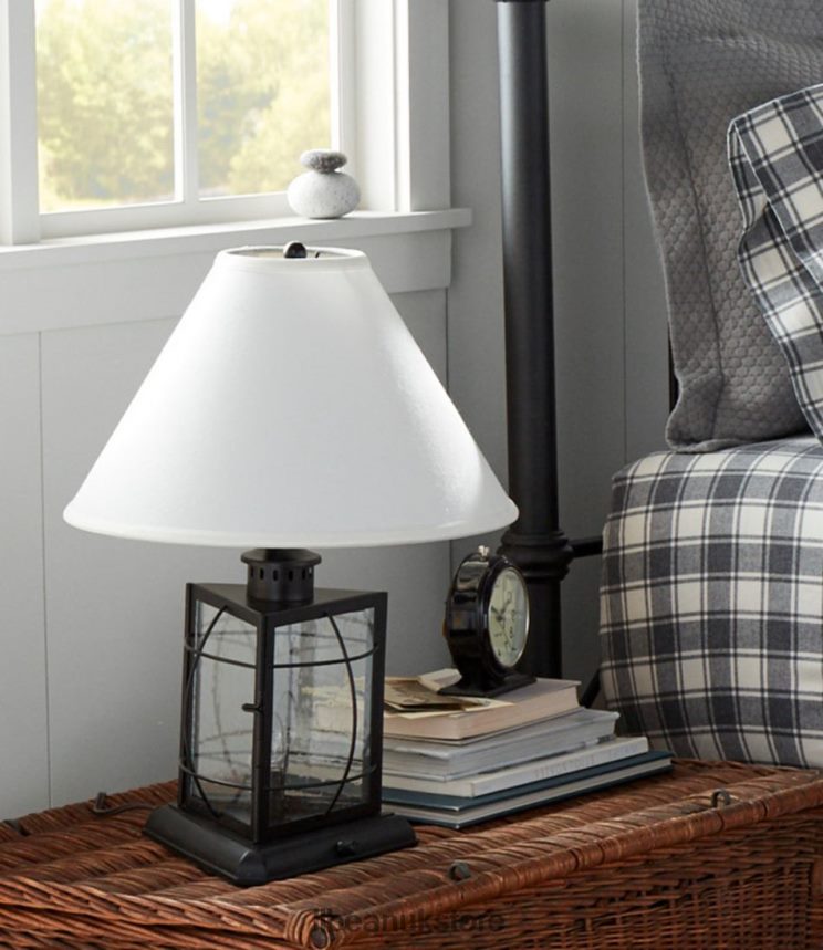 Home Decor L.L.Bean Hurricane Table Lamp Galvanized Unisex 0VRR664534