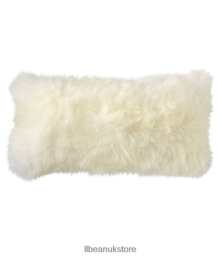 Home Decor L.L.Bean Sheepskin Throw Pillow Ivory Unisex 0VRR665639
