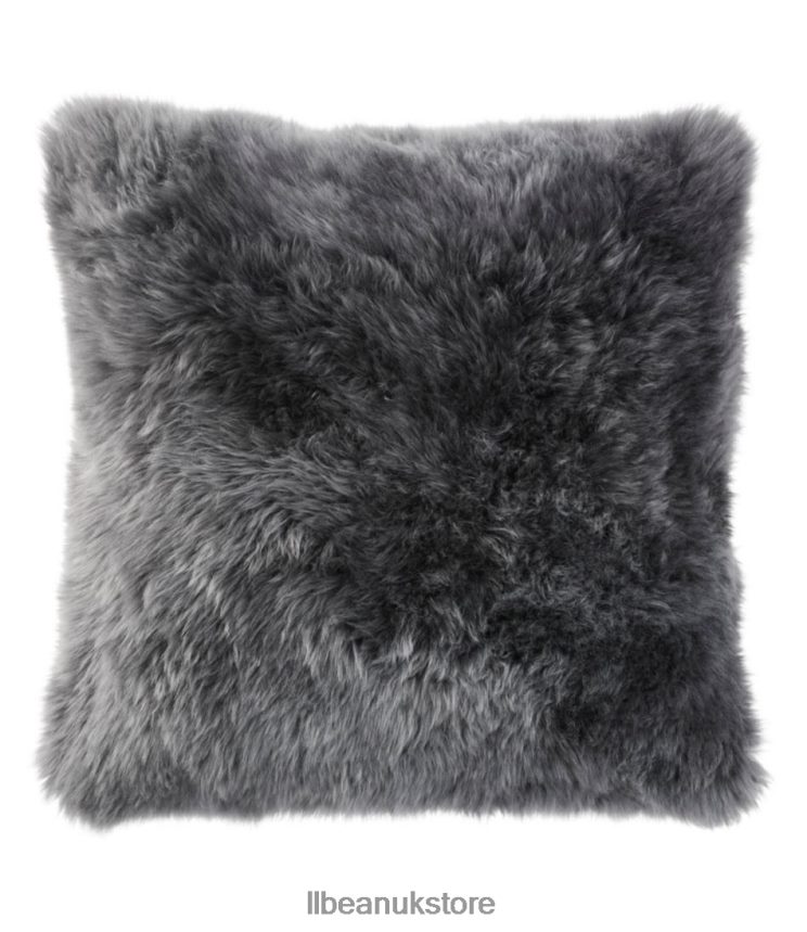 Home Decor L.L.Bean Sheepskin Throw Pillow Steel Gray Unisex 0VRR662868