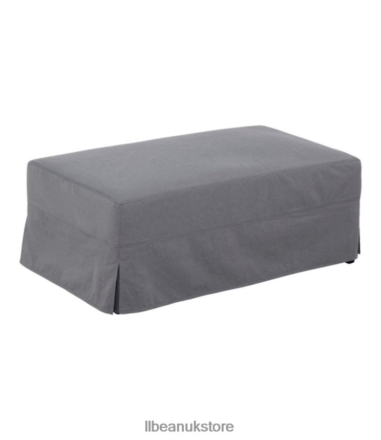 Indoor Furniture L.L.Bean Harrington Slipcovered Ottoman Chambray Unisex 0VRR664556