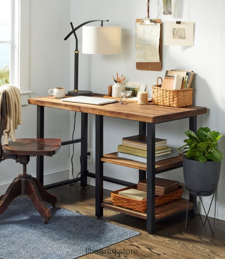 Indoor Furniture L.L.Bean Rough Pine Desk Rustic Natural Unisex 0VRR662841