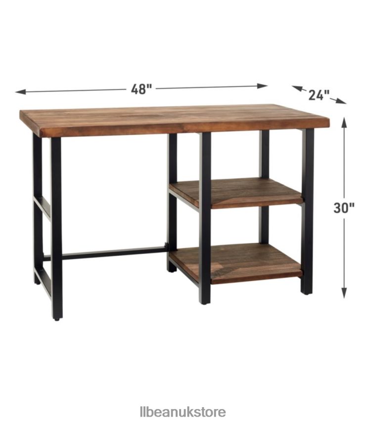 Indoor Furniture L.L.Bean Rough Pine Desk Rustic Natural Unisex 0VRR662841