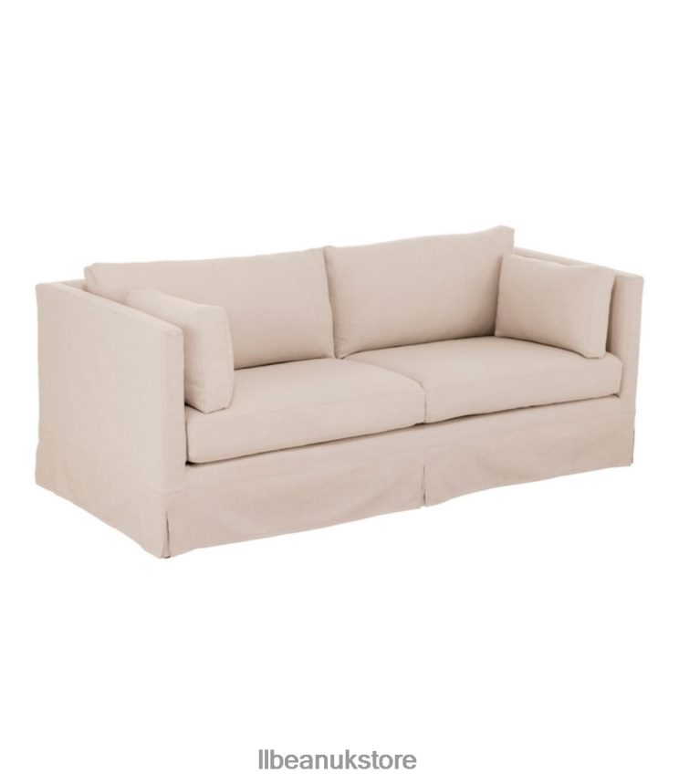 Indoor Furniture L.L.Bean Harrington Slipcovered Sofa Linen Beige Unisex 0VRR662914