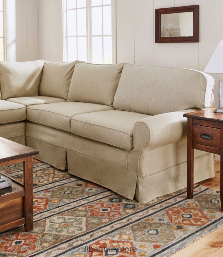 Indoor Furniture L.L.Bean Pine Point Slipcovered Sectional Chambray Unisex 0VRR664544