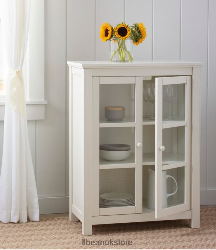 Indoor Furniture L.L.Bean Painted Farmhouse Cabinet Paperwhite Unisex 0VRR662861