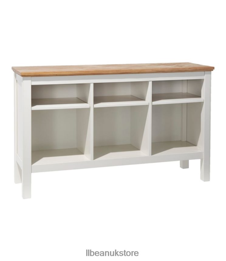 Indoor Furniture L.L.Bean Painted Farmhouse Storage Console Wood Top Paperwhite Unisex 0VRR662874