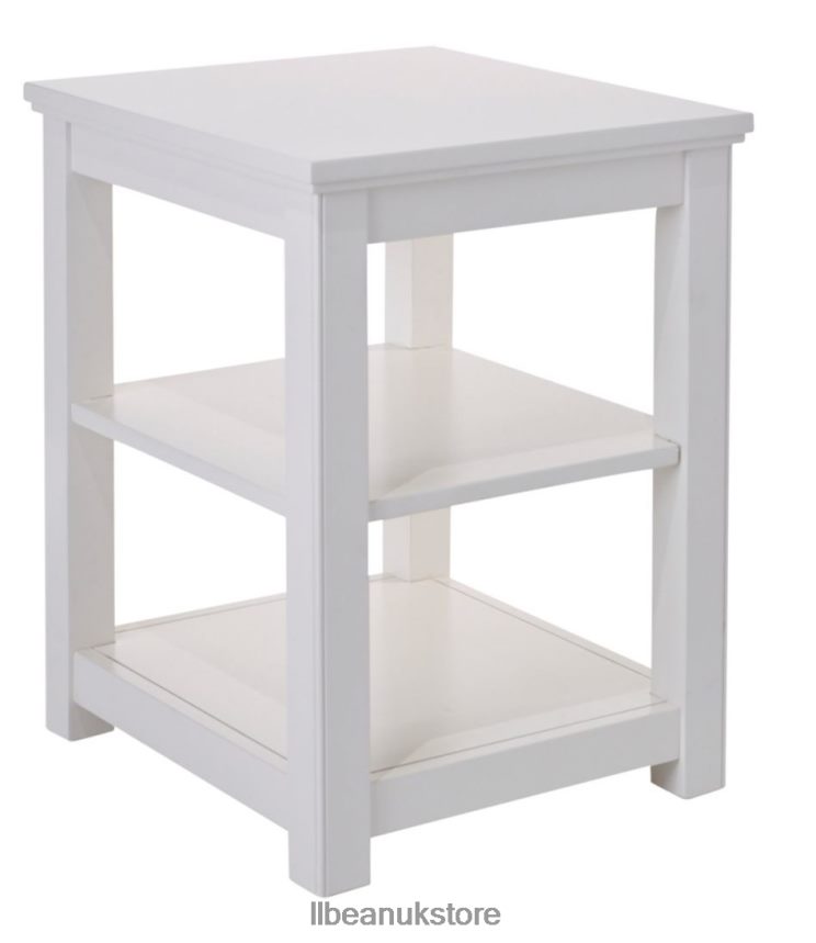 Indoor Furniture L.L.Bean Painted Farmhouse Two Shelf End Table Paperwhite Unisex 0VRR662842