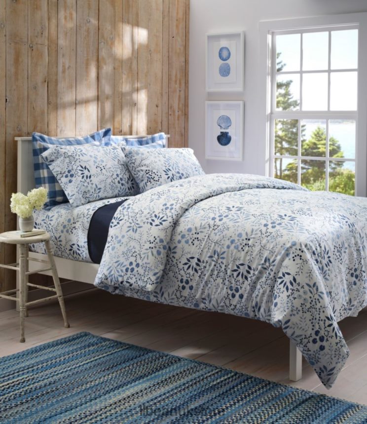 Home Goods L.L.Bean Braided Wool Rug Horizontal Braid Mid-Blue Multi Unisex 0VRR665628