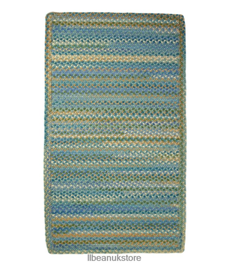 Home Goods L.L.Bean Braided Wool Rug Horizontal Braid Sea Glass Unisex 0VRR667162