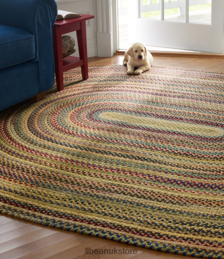 Home Goods L.L.Bean Braided Wool Rug Oval Chestnut Unisex 0VRR662484
