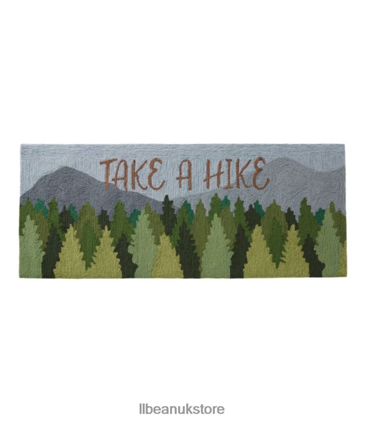 Home Goods L.L.Bean Indoor/Outdoor Vacationland Runner Mountain Scene Multi Unisex 0VRR662816