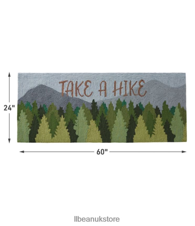 Home Goods L.L.Bean Indoor/Outdoor Vacationland Runner Mountain Scene Multi Unisex 0VRR662816