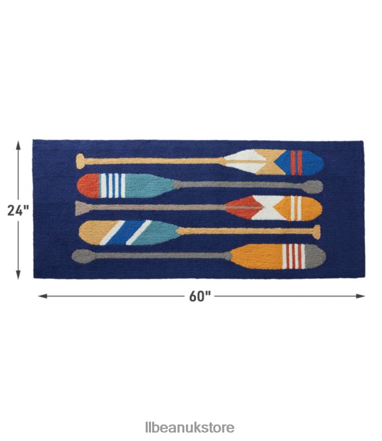 Home Goods L.L.Bean Indoor/Outdoor Vacationland Runner Paddles Multi Unisex 0VRR662710