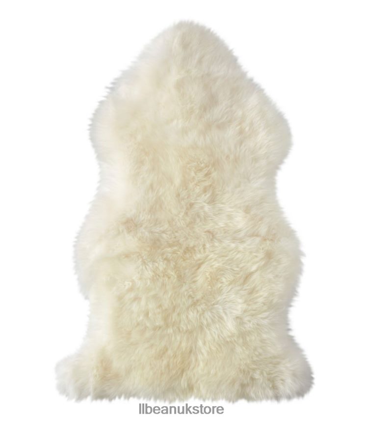 Home Goods L.L.Bean Single Sheepskin Rug Ivory Unisex 0VRR664564