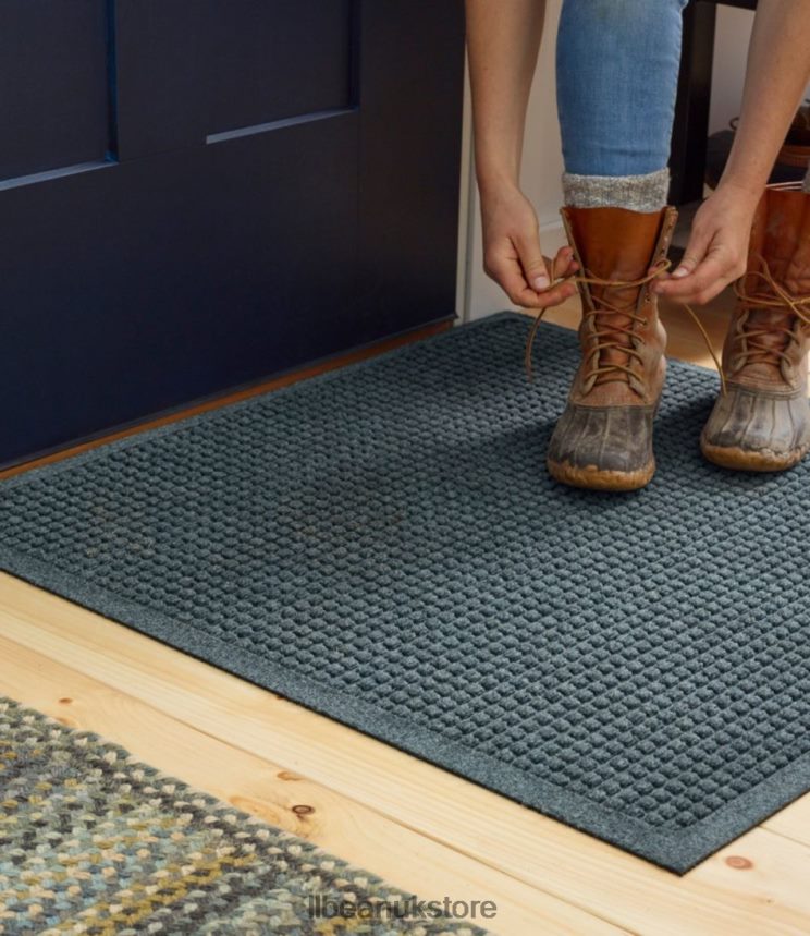 Home Goods L.L.Bean Everyspace Recycled Waterhog Mat Square Medium Gray Unisex 0VRR667335