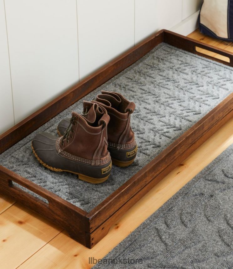 Home Goods L.L.Bean Everyspace Recycled Waterhog Boot Mat Trees Charcoal Unisex 0VRR664426