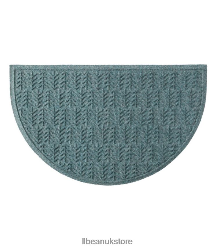 Home Goods L.L.Bean Everyspace Recycled Waterhog Doormat Crescent Trees Bluestone Unisex 0VRR667267