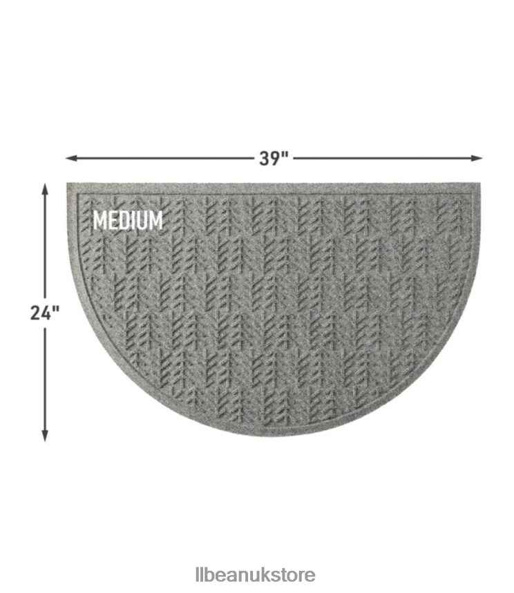 Home Goods L.L.Bean Everyspace Recycled Waterhog Doormat Crescent Trees Medium Gray Unisex 0VRR667330