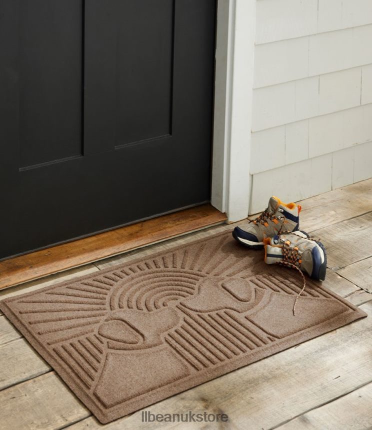 Home Goods L.L.Bean Everyspace Recycled Waterhog Doormat Sunrise Dogs Evergreen Unisex 0VRR664376