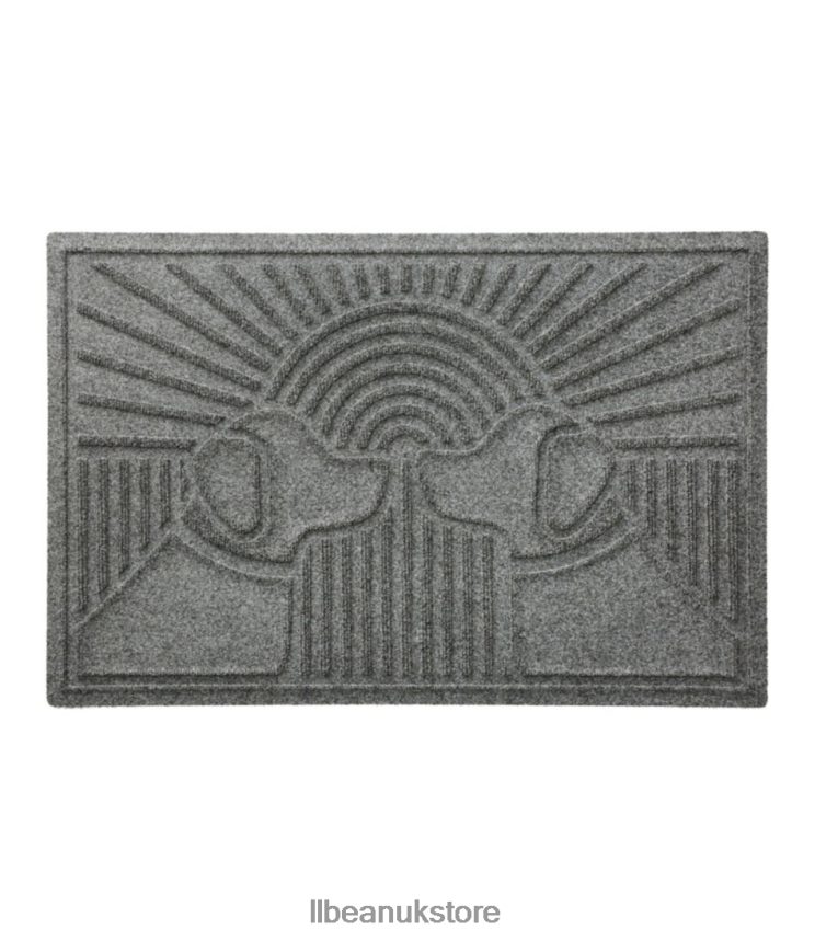Home Goods L.L.Bean Everyspace Recycled Waterhog Doormat Sunrise Dogs Medium Gray Unisex 0VRR666817