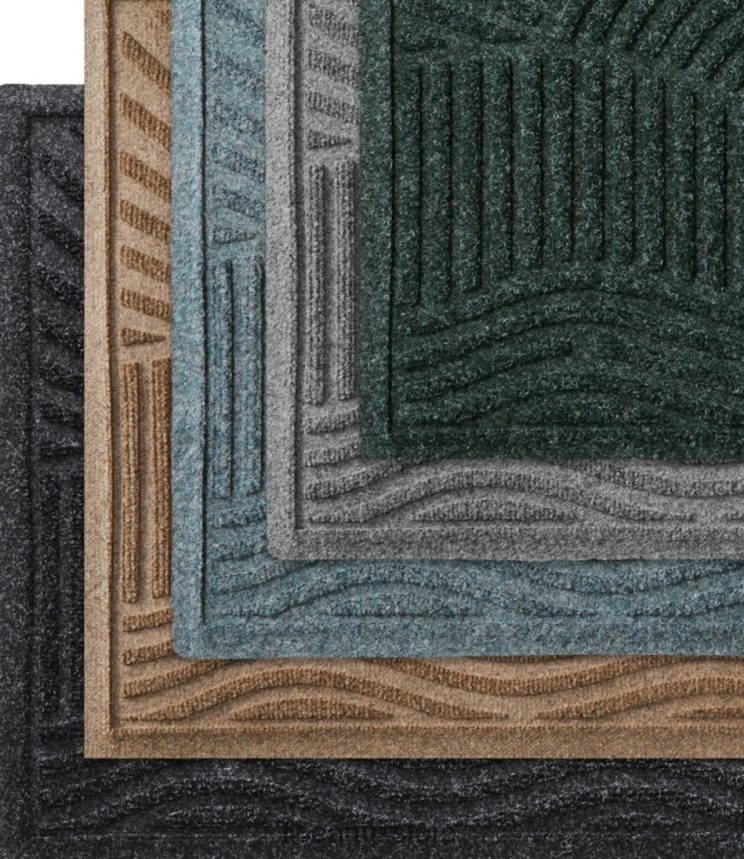 Home Goods L.L.Bean Everyspace Recycled Waterhog Doormat Sunrise Evergreen Unisex 0VRR664365