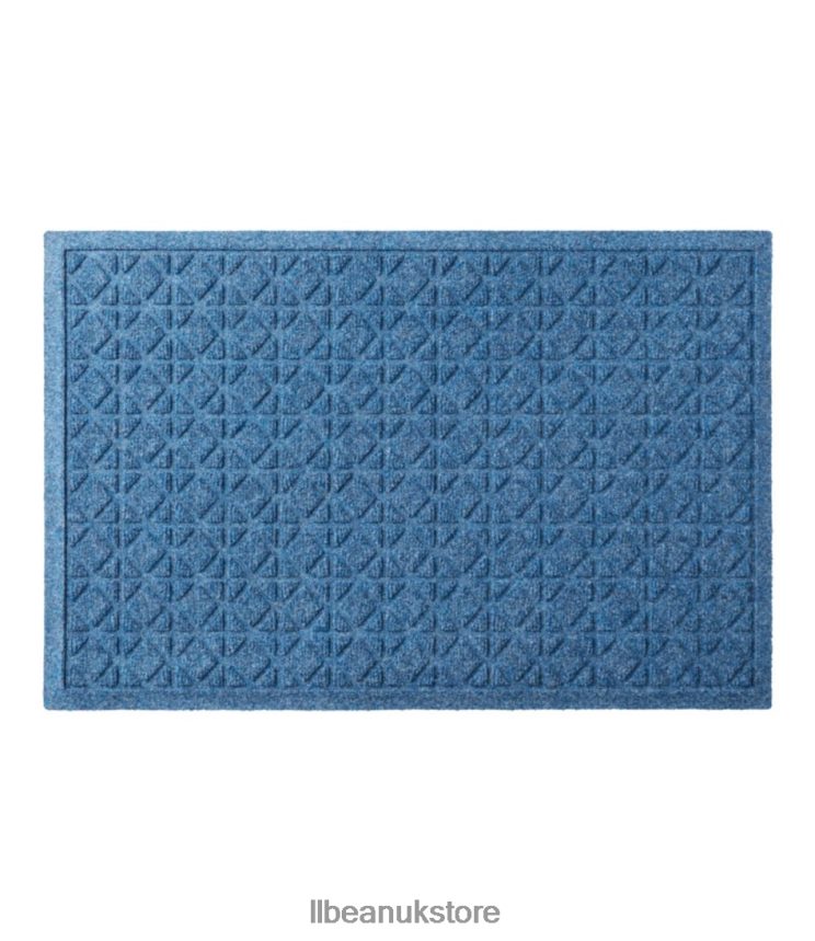 Home Goods L.L.Bean Everyspace Recycled Waterhog Doormat Tiles Blue Unisex 0VRR667249