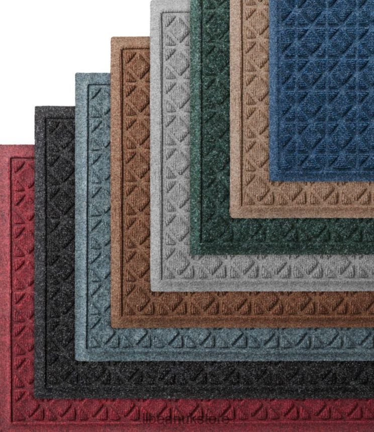 Home Goods L.L.Bean Everyspace Recycled Waterhog Doormat Tiles Brown Unisex 0VRR662473