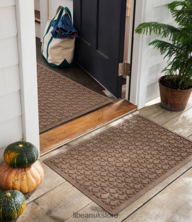 Home Goods L.L.Bean Everyspace Recycled Waterhog Doormat Tiles Medium Gray Unisex 0VRR667320