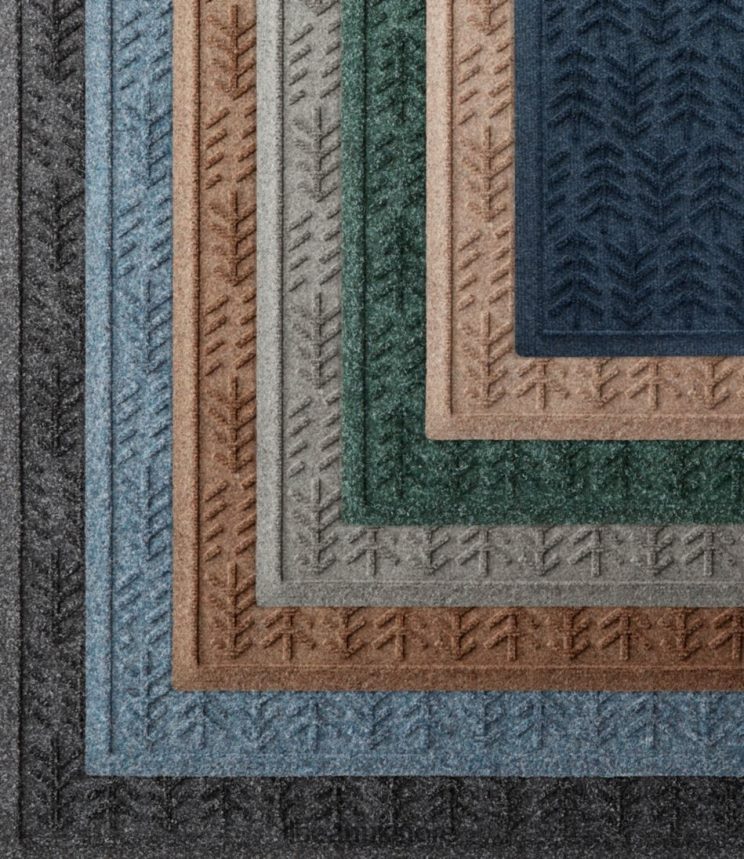 Home Goods L.L.Bean Everyspace Recycled Waterhog Mat Bluestone Unisex 0VRR667159