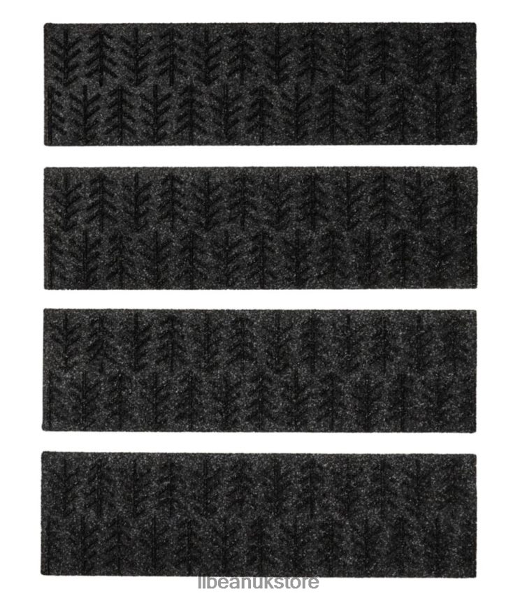 Home Goods L.L.Bean Everyspace Recycled Waterhog Mat Set of Four Charcoal Unisex 0VRR666841