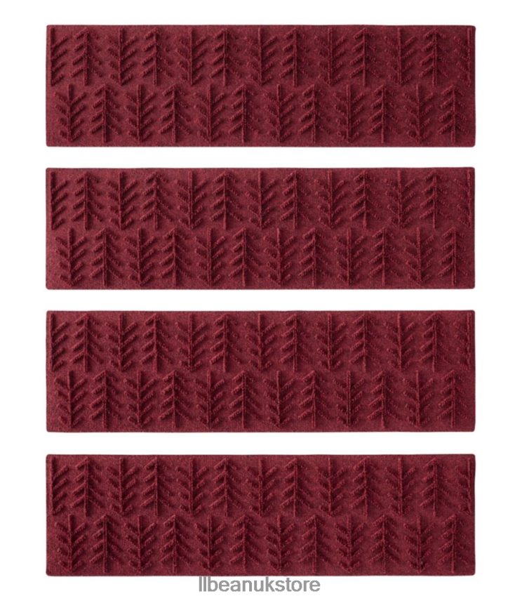 Home Goods L.L.Bean Everyspace Recycled Waterhog Mat Set of Four Cranberry Unisex 0VRR666344