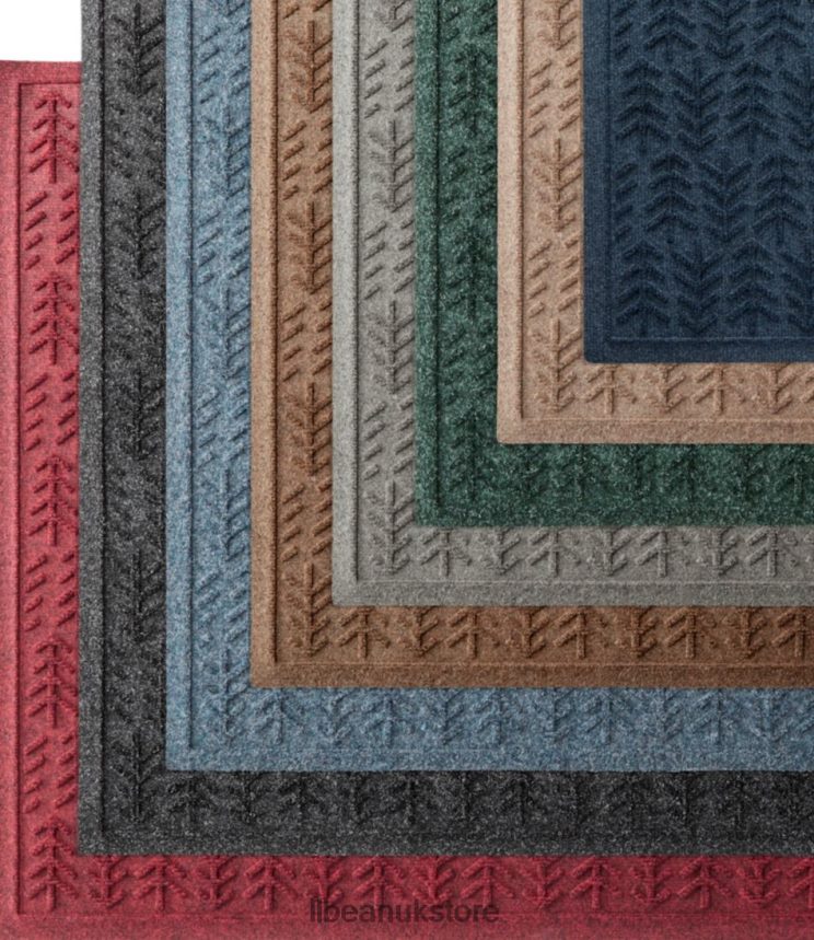 Home Goods L.L.Bean Everyspace Recycled Waterhog Mat Set of Four Cranberry Unisex 0VRR666344